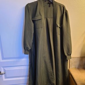 Who What Wear Soft Olive Trench
